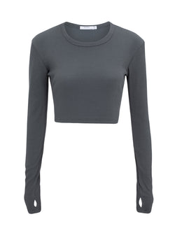 Sheer cropped tee