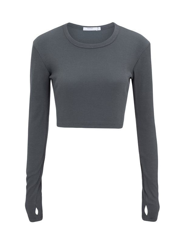 Sheer cropped tee
