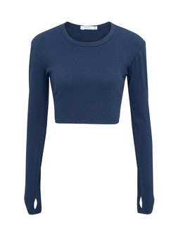 Sheer cropped tee