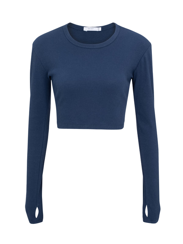 Sheer cropped tee