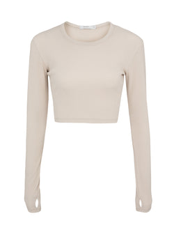Sheer cropped tee