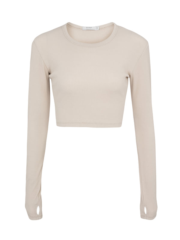 Sheer cropped tee