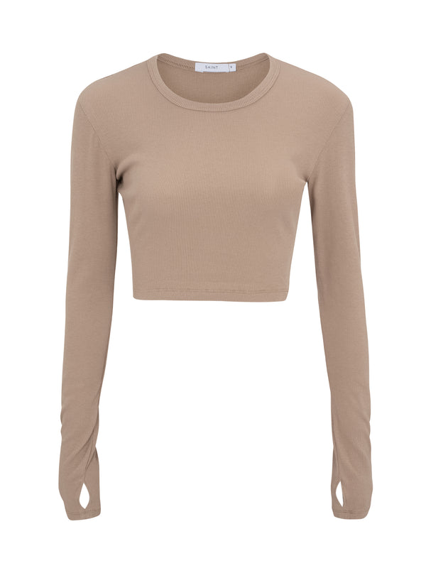 Sheer cropped tee