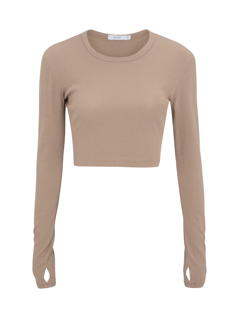 Sheer cropped tee