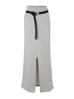 Belt maxi skirt
