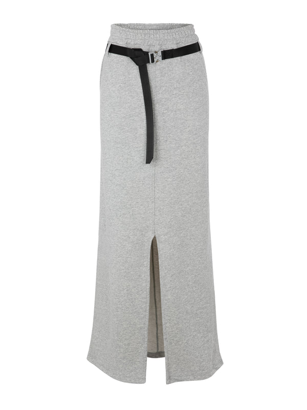Belt maxi skirt