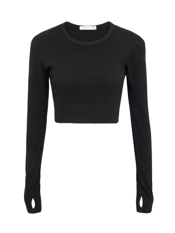 Sheer cropped tee