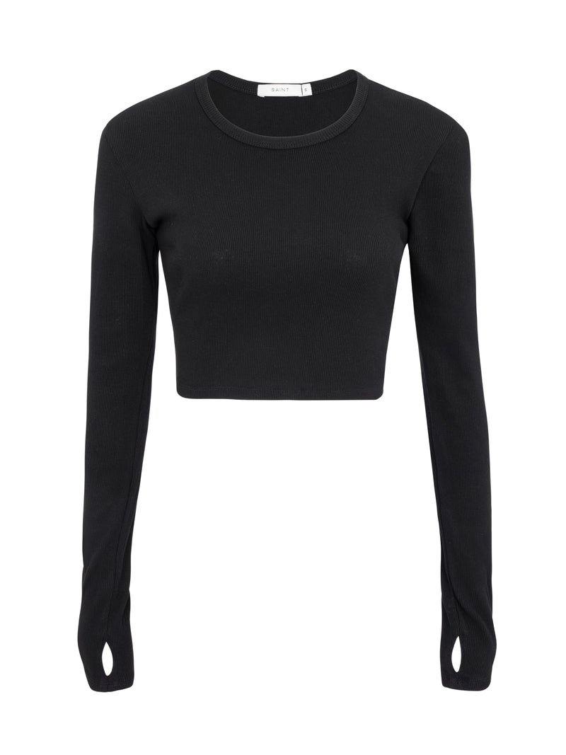 Sheer cropped tee