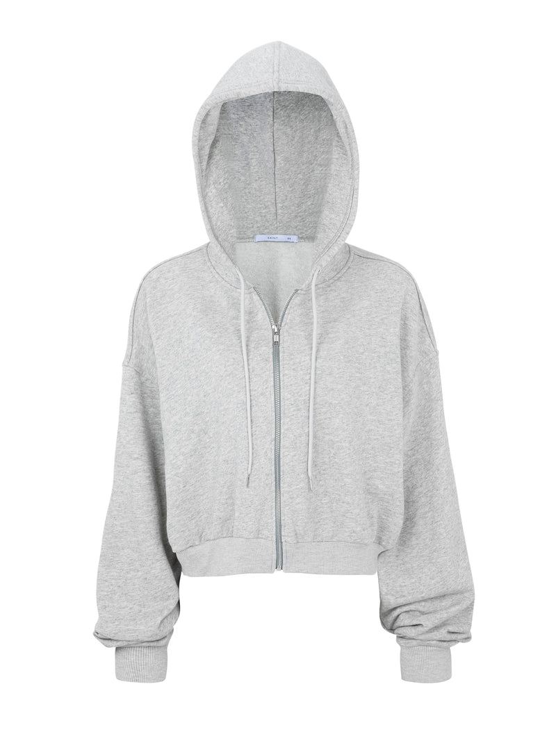 Relaxed zip up hoodie