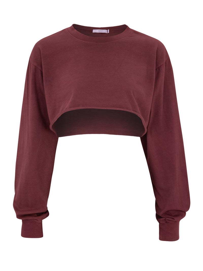 Oversized crop tee