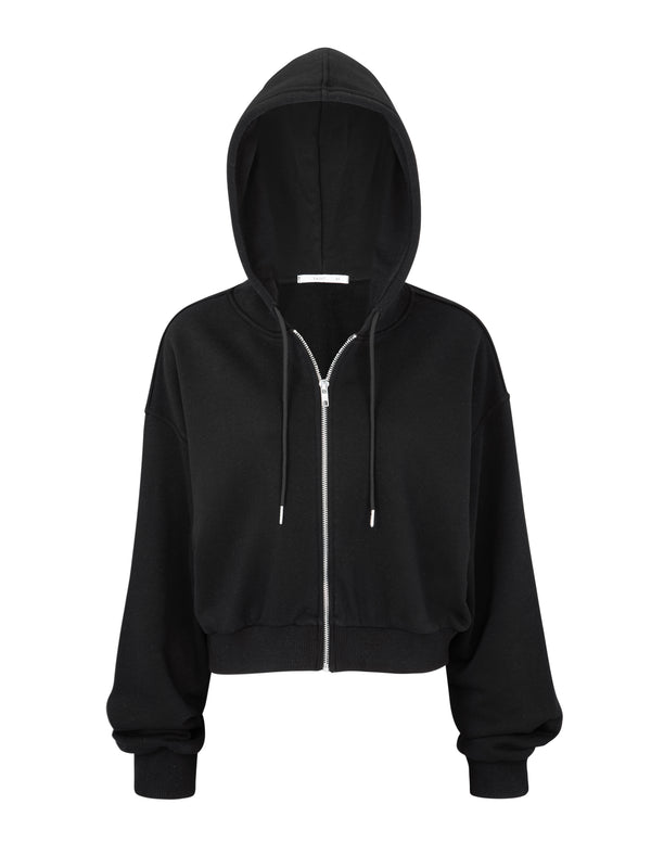 Relaxed zip up hoodie